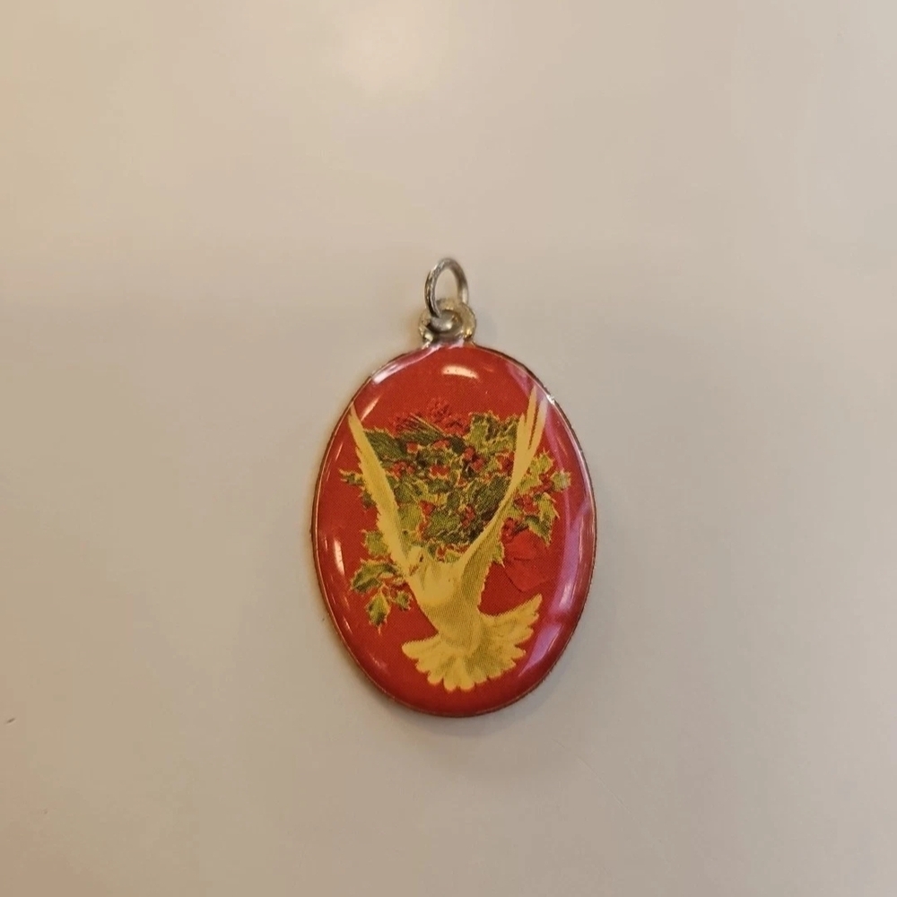 White Dove Pendant Necklace Charm - Unbranded